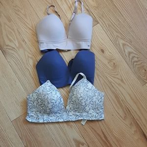 3 lucky brand bras 34C